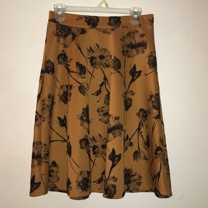 Faith and Joy Mustard Flower A-line skirt